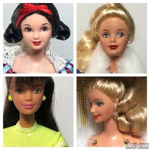 Barbie Dolls Vintage Special Editions Retired Items Avon by Mattel Marked set 4